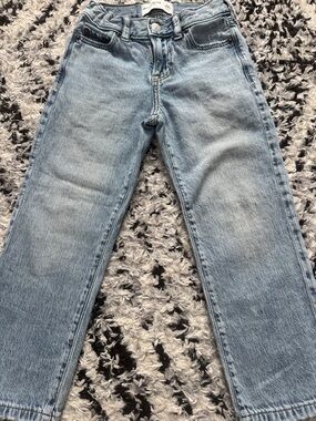 abercrombie kids Light Blue Straight-Leg Jeans